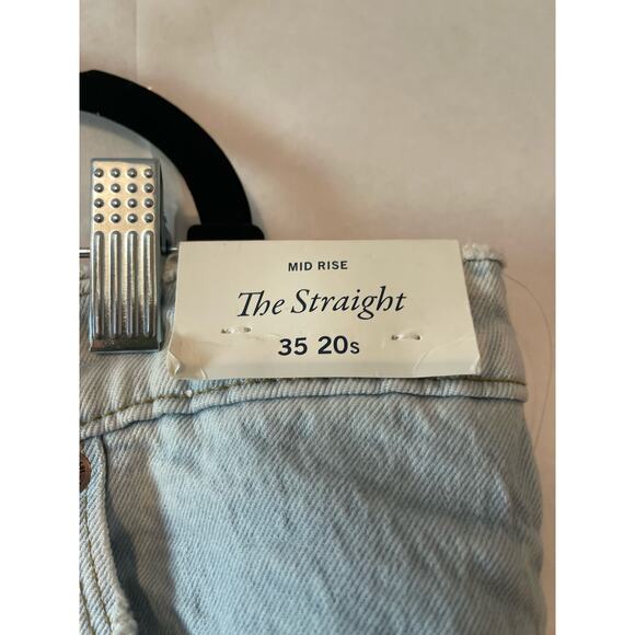 Abercrombie & Fitch Straight Mid Rise 35/20’s. NWT Light Women's Jean 28 Inseam - Picture 5 of 9